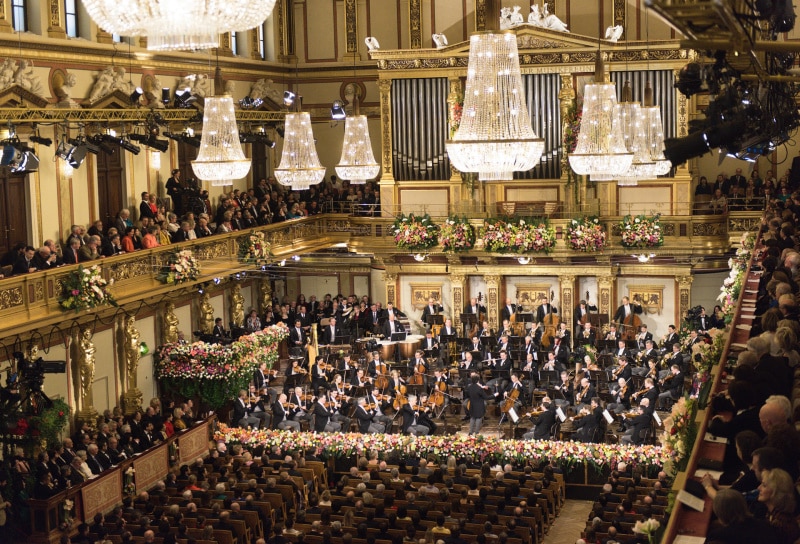 Neujahrskonzert im Goldenen Saal des Musikvereins Wien